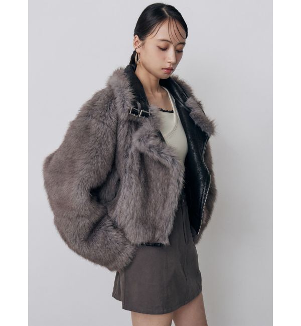 MURUA「リバーシブルショートフェイクムートンブルゾン」|その他|