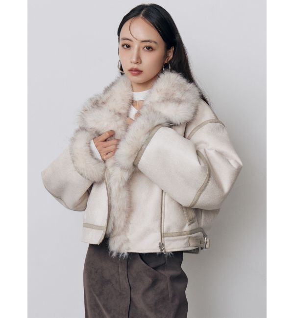 MURUA「リバーシブルショートフェイクムートンブルゾン」|その他|