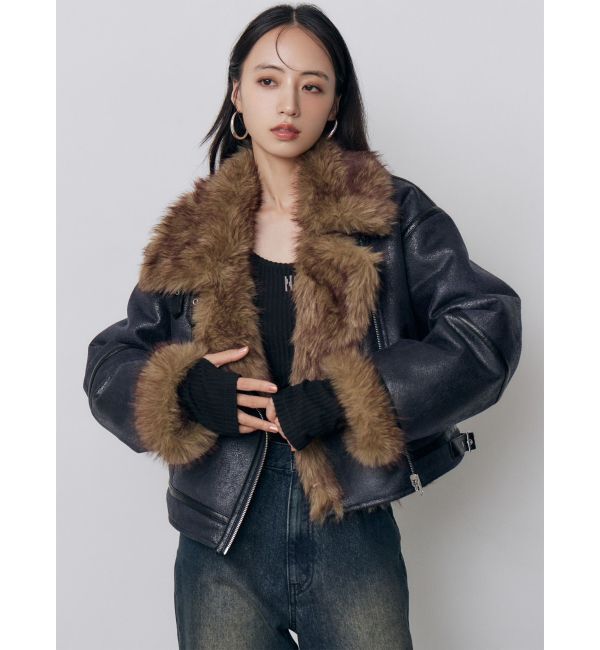 MURUA「リバーシブルショートフェイクムートンブルゾン」|その他|