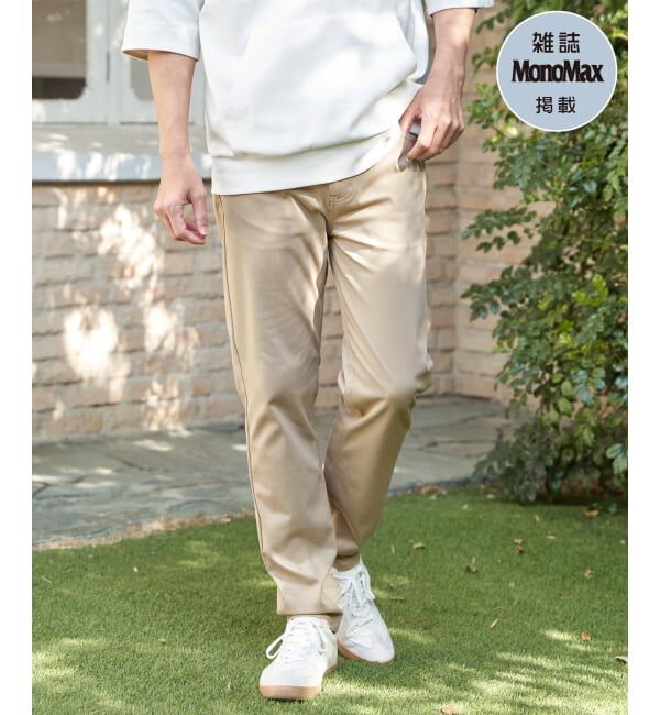 ikka「【雑誌MonoMax4月号掲載】GOKU楽パンツ EASY STRETCH 5ポケット「小泉孝太郎さん着用モデル」」|その他|アイボリー
