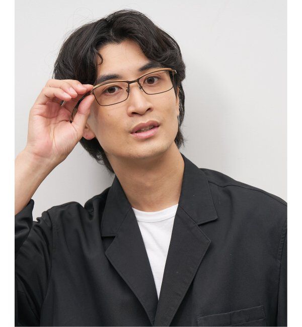  「スクエア型 跳ね上げ式メガネ フリップアップ FLIPUP ビジネス  レンズ交換券付」|メガネ|ブラウン2