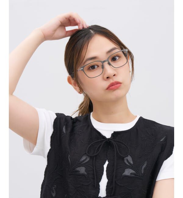  「【WEB限定】MADE IN JAPAN (メイドインジャパン) ウェリントン型 メガネ | チタン 軽量 レンズ交換券付」|メガネ|