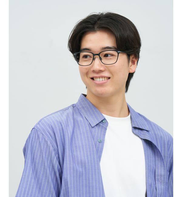  「【WEB限定】MADE IN JAPAN (メイドインジャパン) ウェリントン型 メガネ | チタン 軽量 レンズ交換券付」|メガネ|