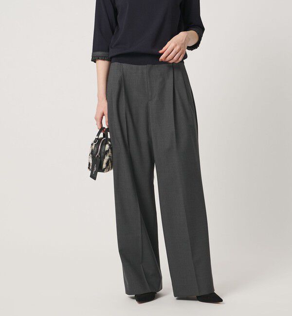 UNITED ARROWS「トロピカル ２タック ワイドパンツ」|スラックス|