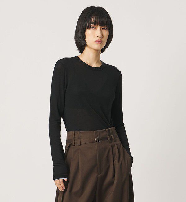 AEWEN MATOPH「＜AEWEN MATOPH＞シアー クルーネック カットソー」|Tシャツ・カットソー|