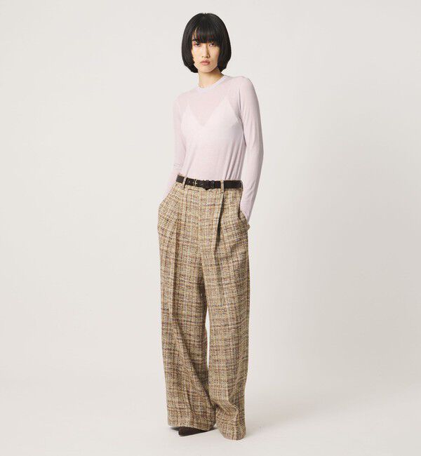AEWEN MATOPH「＜AEWEN MATOPH＞シアー クルーネック カットソー」|Tシャツ・カットソー|