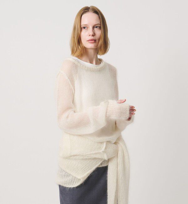 AEWEN MATOPH「＜AEWEN MATOPH＞モヘヤ プルオーバー ニット」|ニット・セーター|OFF WHITE