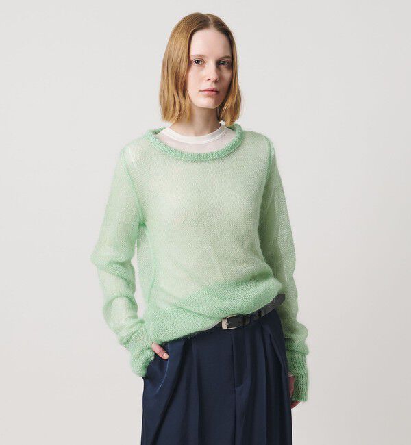 AEWEN MATOPH「＜AEWEN MATOPH＞モヘヤ プルオーバー ニット」|ニット・セーター|LIME