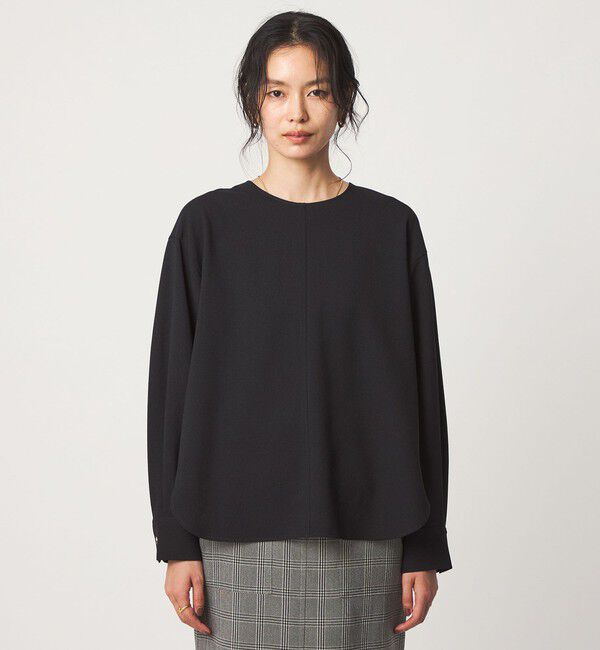UNITED ARROWS green label relaxing「fleurie(フルリー) バック ボタン プルオーバー ブラウス」|シャツ・ブラウス|