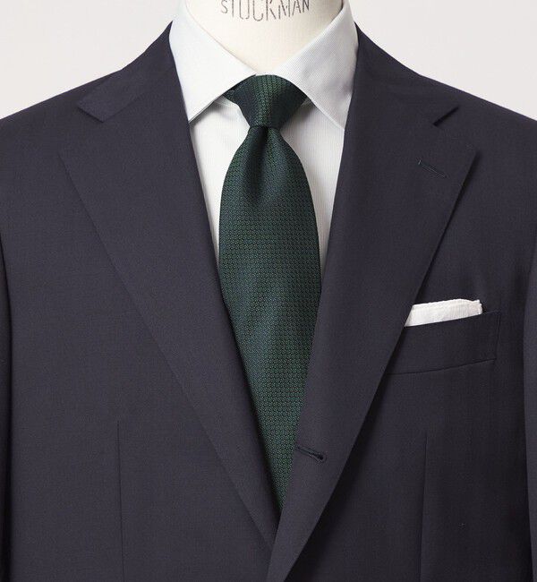 UNITED ARROWS green label relaxing「GLR シルク2 8.0cm ソリッド ネクタイ」|ネクタイ・蝶ネクタイ|DK.GREEN