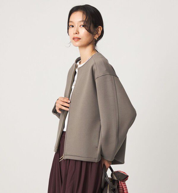 UNITED ARROWS green label relaxing「ダンボール ノーカラー ブルゾン」|ブルゾン・スタジャン|