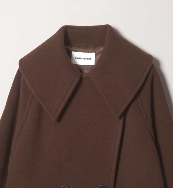 EMMEL REFINES「＜EMMEL REFINES＞EM Wボタン ビッグカラー テントコート」|その他|