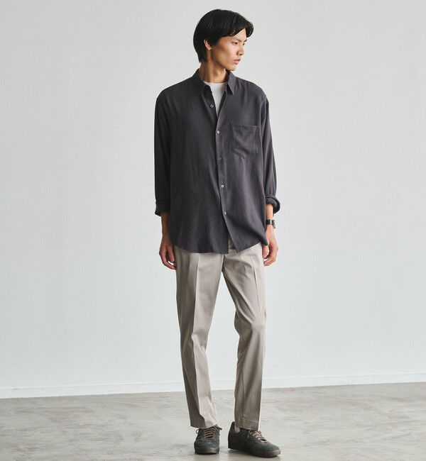 UNITED ARROWS green label relaxing「TC サテン スマートレッグ S2 パンツ -ストレッチ-」|チノ|