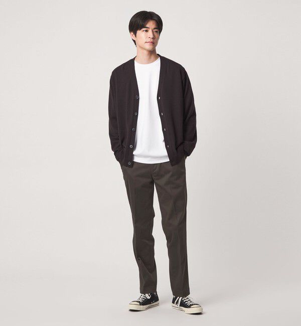 UNITED ARROWS green label relaxing「TC サテン スマートレッグ S2 パンツ -ストレッチ-」|チノ|