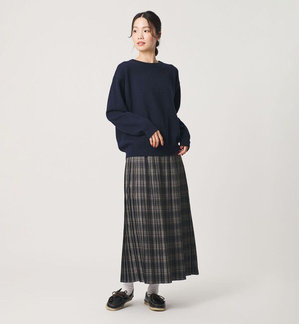 BEAUTY&YOUTH UNITED ARROWS「コットンブレンド バックタック ニットプルオーバー ウォッシャブル」|ニット・セーター|