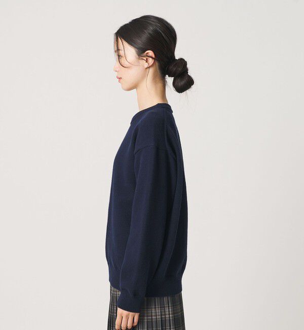 BEAUTY&YOUTH UNITED ARROWS「コットンブレンド バックタック ニットプルオーバー ウォッシャブル」|ニット・セーター|