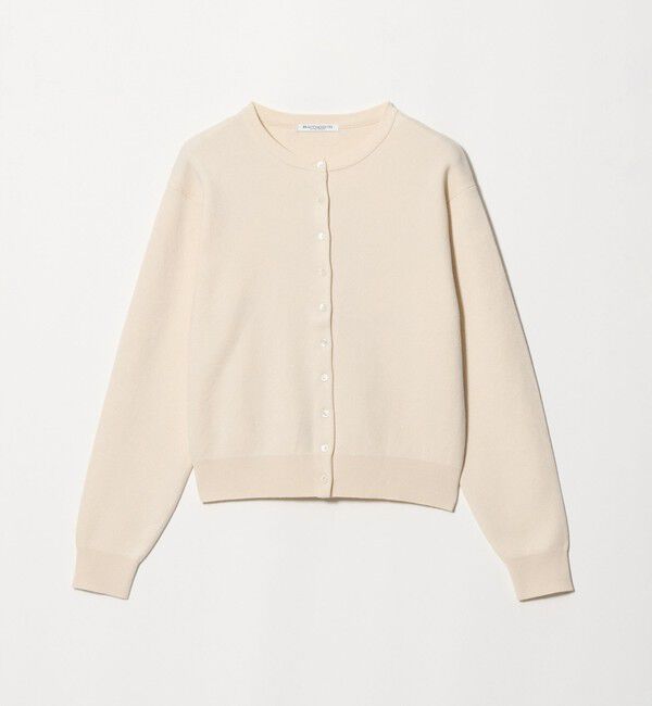 BEAUTY&YOUTH UNITED ARROWS「コットンウール スムース クルーネック カーディガン ウォッシャブル」|カーディガン|