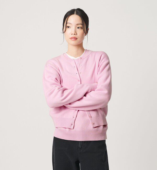 BEAUTY&YOUTH UNITED ARROWS「コットンウール スムース クルーネック カーディガン ウォッシャブル」|カーディガン|