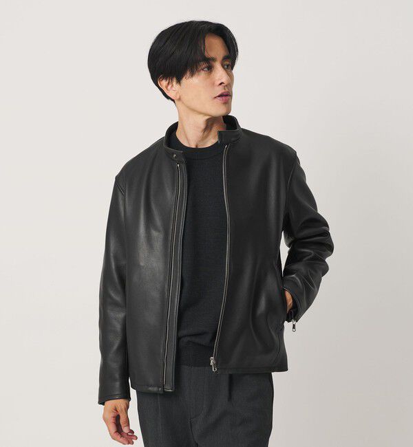 BEAUTY&YOUTH UNITED ARROWS「シープ レザー シングル ライダース ジャケット」|その他|