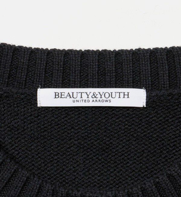 BEAUTY&YOUTH UNITED ARROWS「メタルパーツ クルーネック カーディガン ウォッシャブル」|カーディガン|