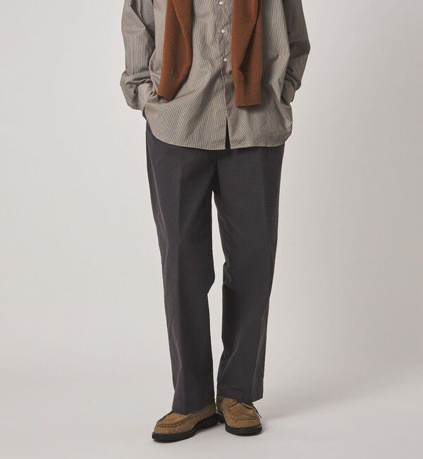 STEVEN ALAN「＜Steven Alan＞ ライトモールスキン イン ツープリーツ ドレス トラウザーズ II」|スラックス|