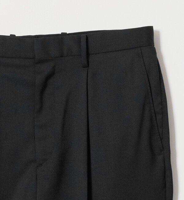 BEAUTY&YOUTH UNITED ARROWS「ウールブレンド 1プリーツ テーパード スラックス NO.9 ウォッシャブル」|チノ|