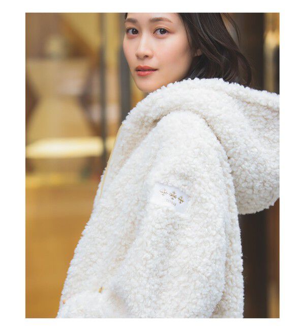 BEAMS SELECTION for WOMEN「【WEB限定】TATRAS / IPAMA ボア フードジャケット」|ブルゾン・スタジャン|