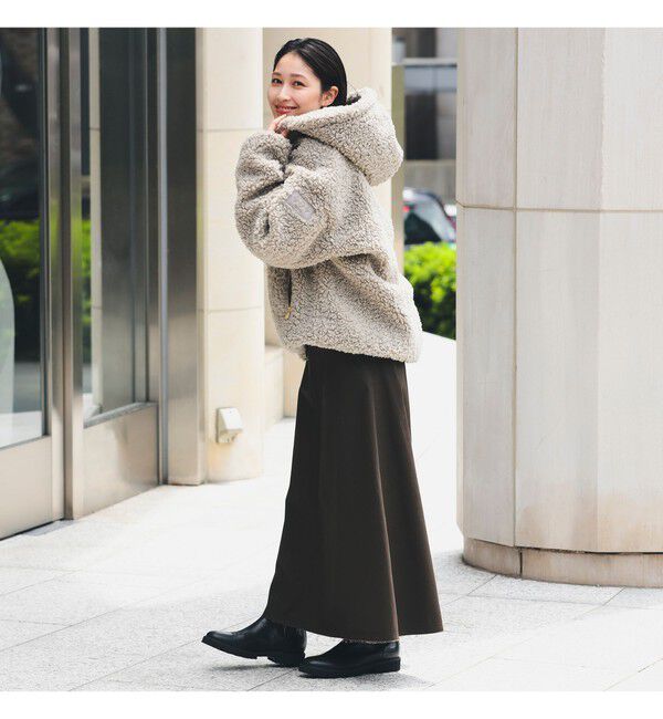 BEAMS SELECTION for WOMEN「【WEB限定】TATRAS / IPAMA ボア フードジャケット」|ブルゾン・スタジャン|