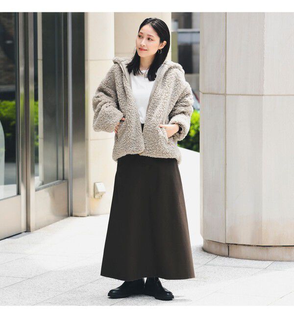 BEAMS SELECTION for WOMEN「【WEB限定】TATRAS / IPAMA ボア フードジャケット」|ブルゾン・スタジャン|