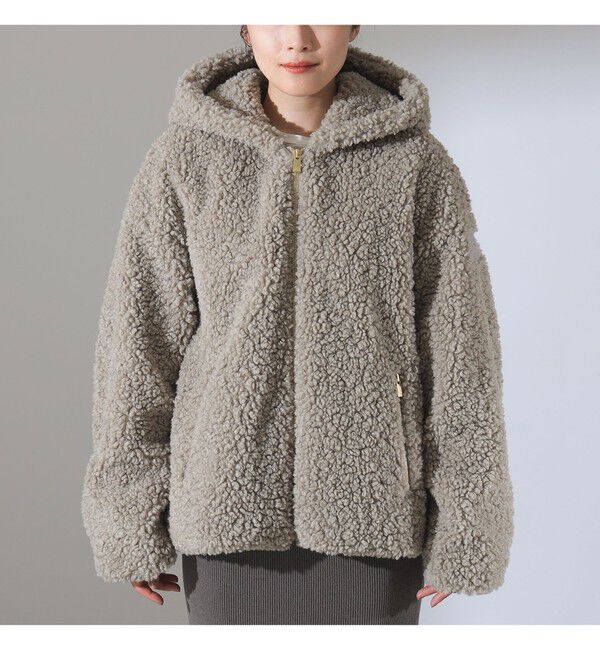BEAMS SELECTION for WOMEN「【WEB限定】TATRAS / IPAMA ボア フードジャケット」|ブルゾン・スタジャン|