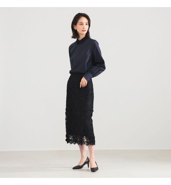 Demi-Luxe BEAMS 「グログラン カラー ブラウス」|シャツ・ブラウス|