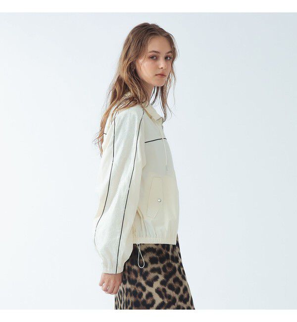 Ray BEAMS 「レース ライン トラック ジャケット」|ブルゾン・スタジャン|OFF WHITE