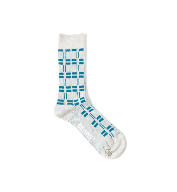BEAMS PLUS「Net Socks」|ソックス|WHITE/BLUE