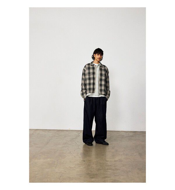 BEAMS「メッシュ ジップシャツ」|シャツ・ブラウス|