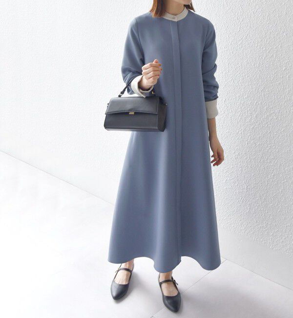 SHIPS any「〈洗濯機可能〉ダブルクロス Aライン シャツワンピース」|ワンピース|