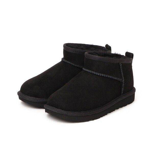SHIPS KIDS「UGG(R):Classic Ultra Mini」|ショートブーツ|ブラック
