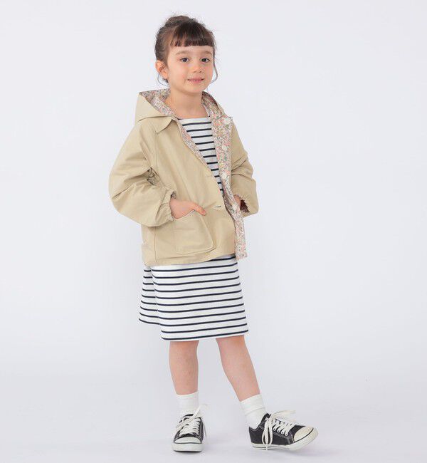 SHIPS KIDS「SHIPS KIDS:100～130cm / リバティ リバーシブル フード コート」|その他|