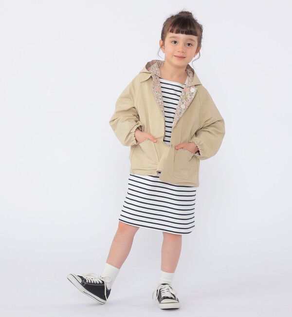 SHIPS KIDS「SHIPS KIDS:100～130cm / リバティ リバーシブル フード コート」|その他|