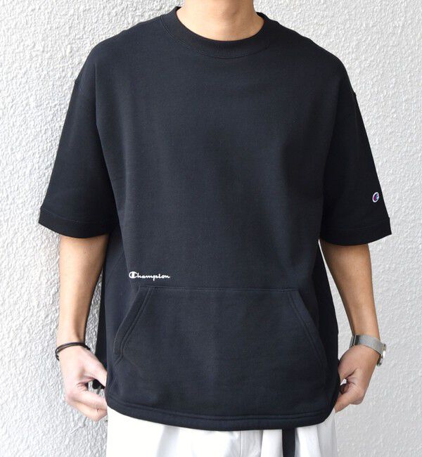 SHIPS any「【SHIPS any別注】Champion: ロゴ刺繍 スピンドル スウェット Tシャツ 26SS◇」|Tシャツ・カットソー|