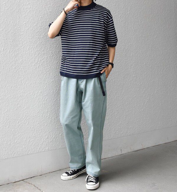 SHIPS any「【SHIPS any別注】Gramicci:  ルーズ テーパード ストレッチ デニム パンツ ◇」|デニム|