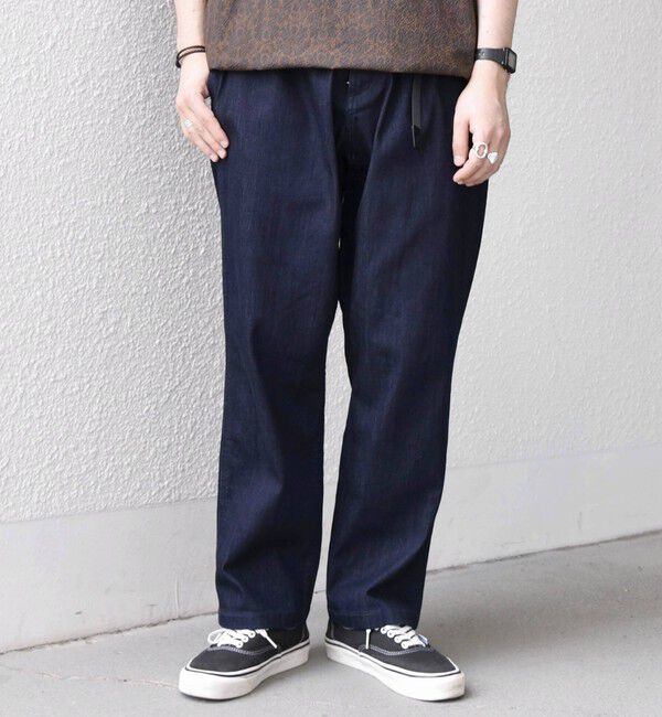 SHIPS any「【SHIPS any別注】Gramicci:  ルーズ テーパード ストレッチ デニム パンツ ◇」|デニム|
