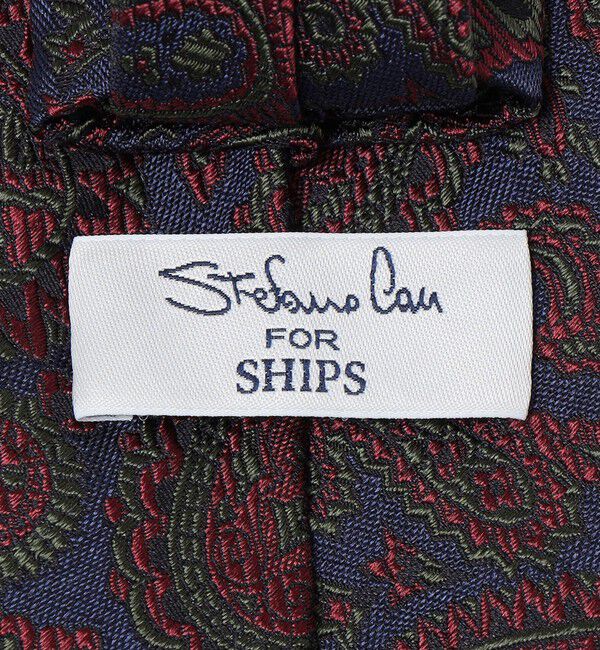 SHIPS「【SHIPS別注】Stefano Cau: シルク ジャカード ペイズリー ネクタイ」|ネクタイ・蝶ネクタイ|