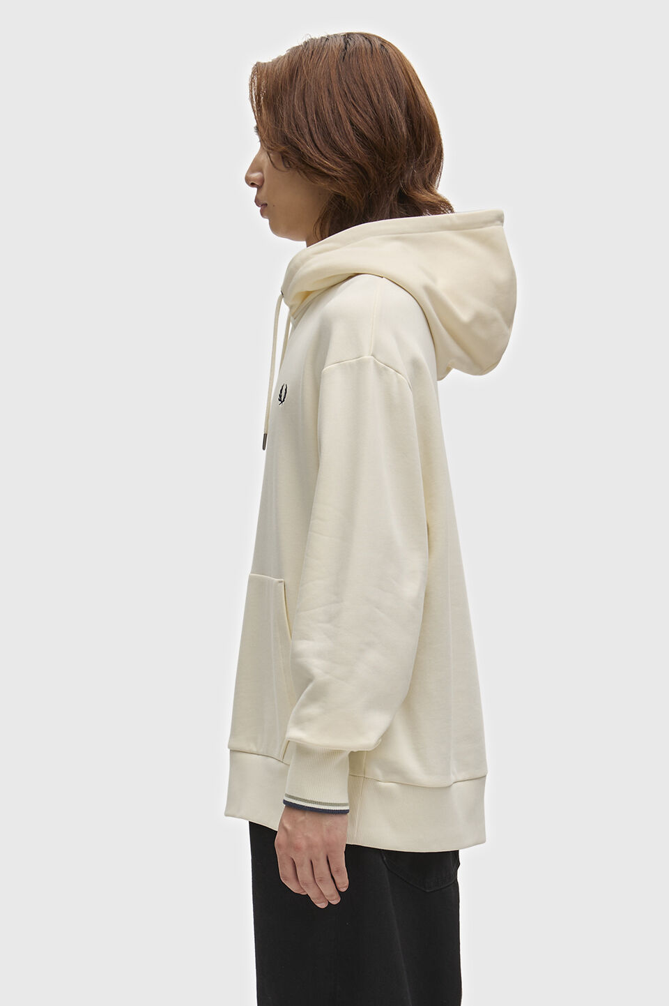 FRED PERRY 「FRED PERRY／Tipped Hooded Sweatshirt／ロゴフードスウェット」|スウェット・ジャージ|