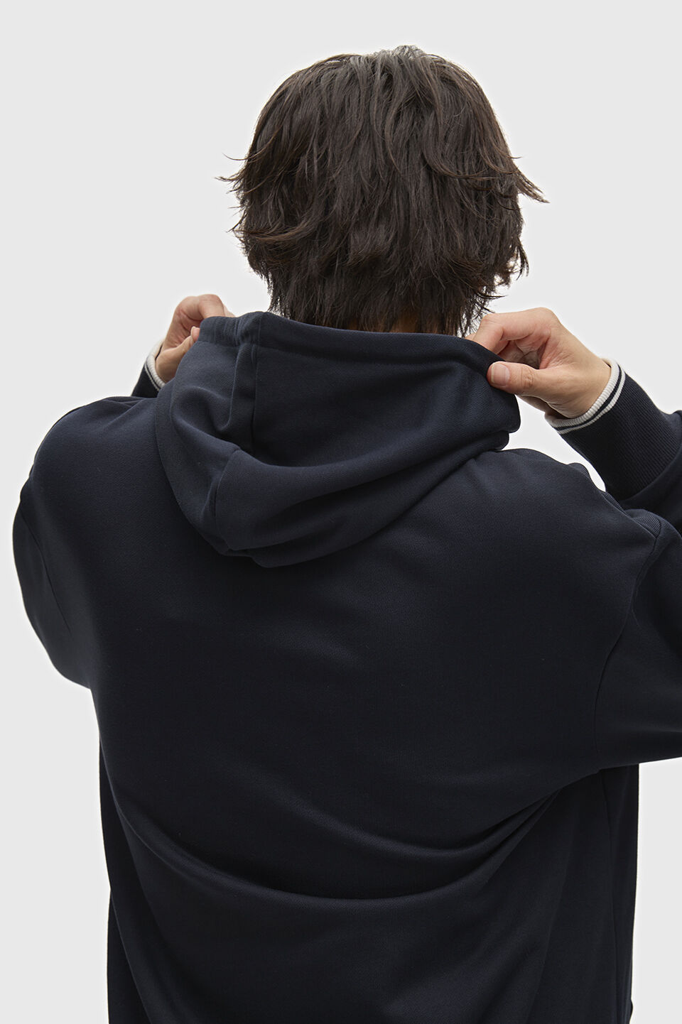 FRED PERRY 「FRED PERRY／Tipped Hooded Sweatshirt／ロゴフードスウェット」|スウェット・ジャージ|