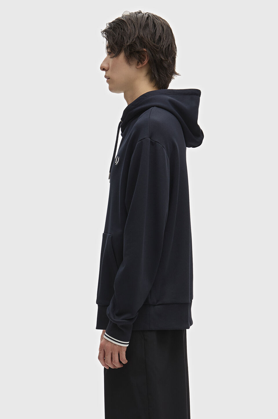 FRED PERRY 「FRED PERRY／Tipped Hooded Sweatshirt／ロゴフードスウェット」|スウェット・ジャージ|
