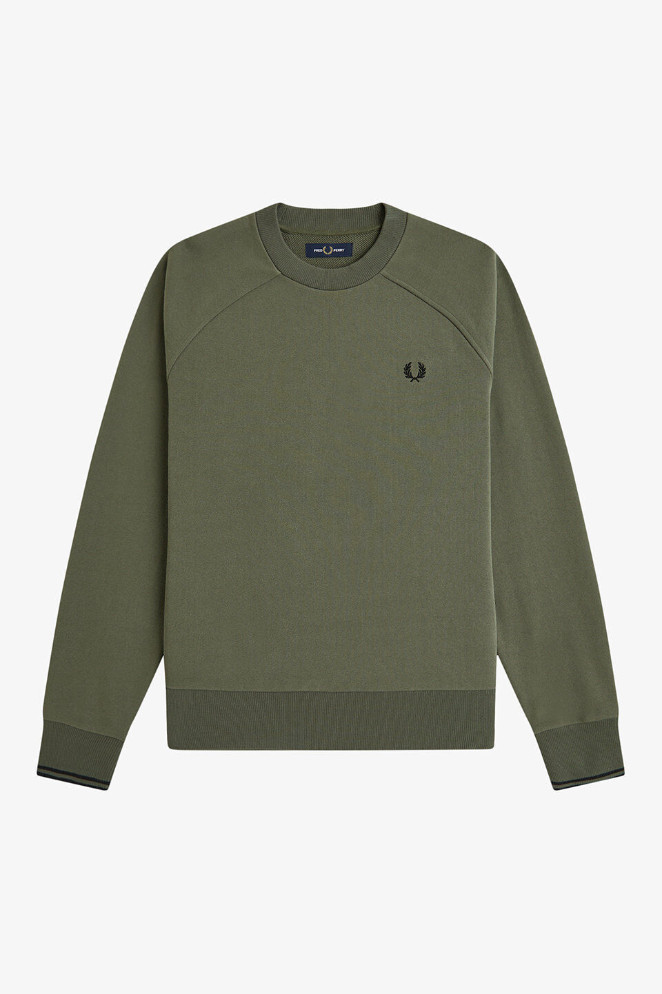 FRED PERRY 「FRED PERRY／Tipped Crew Neck Sweatshirt／ティップドクルーネックロゴスウェット」|スウェット・ジャージ|