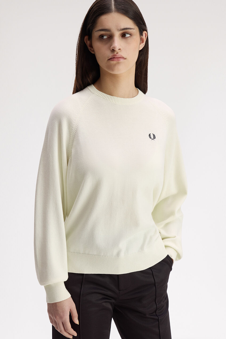 FRED PERRY 「FRED PERRY／Crew Neck Jumper／ロゴクルーネックニット」|Tシャツ・カットソー|