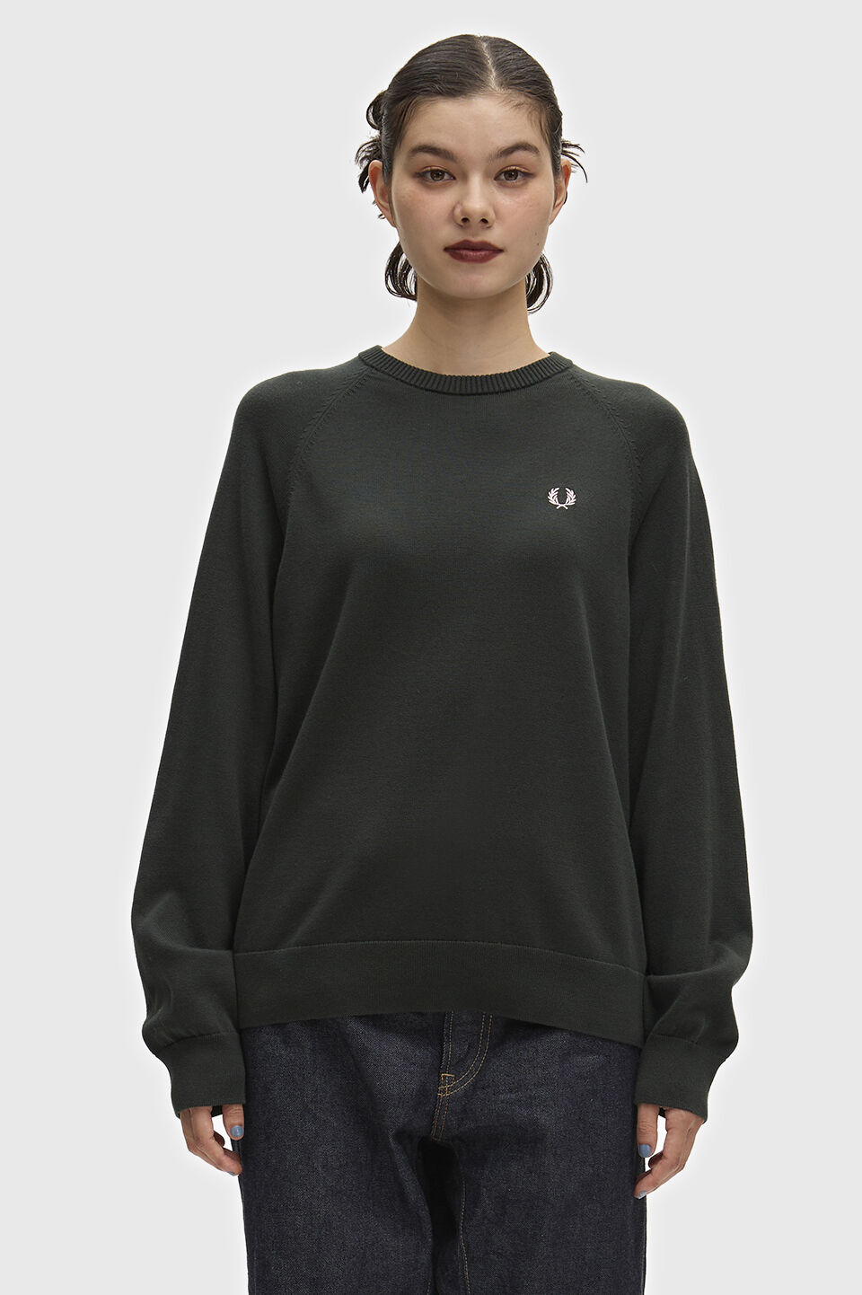 FRED PERRY 「FRED PERRY／Crew Neck Jumper／ロゴクルーネックニット」|Tシャツ・カットソー|