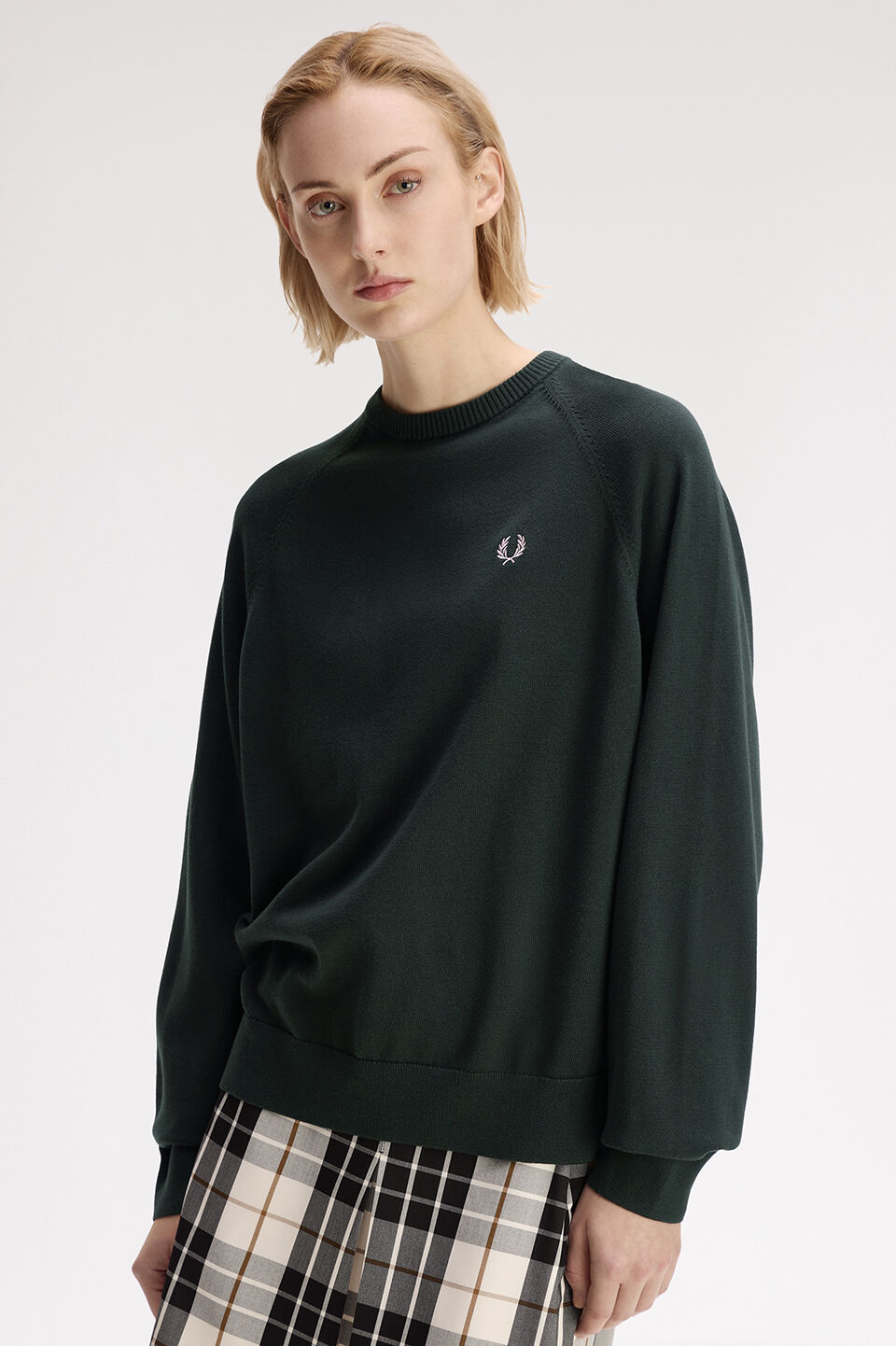 FRED PERRY 「FRED PERRY／Crew Neck Jumper／ロゴクルーネックニット」|Tシャツ・カットソー|