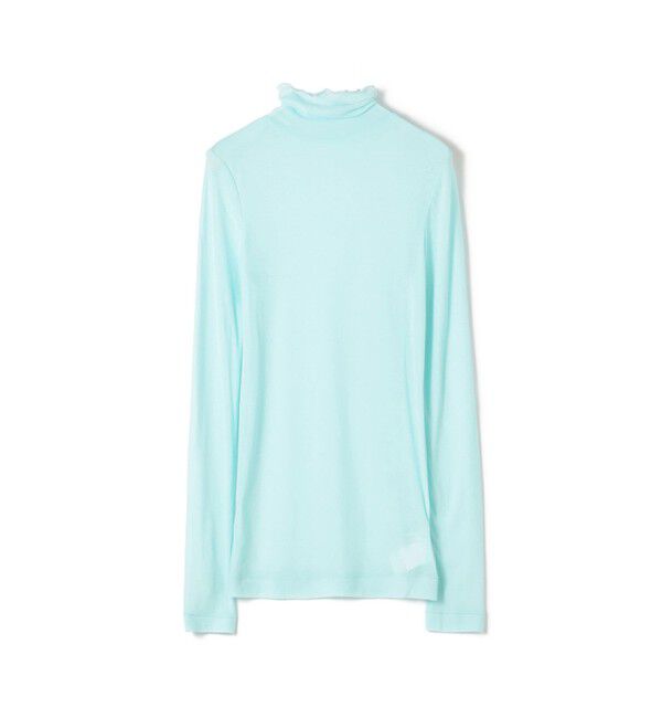 MACPHEE「シアージャージー タートルネックプルオーバー」|Tシャツ・カットソー|63 ライトブルー